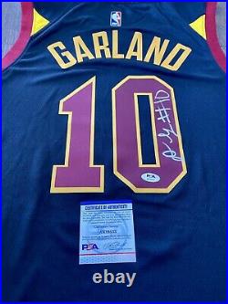 Darius Garland Signed Jersey Psa/dna Coa Autographed Cleveland Cavaliers
