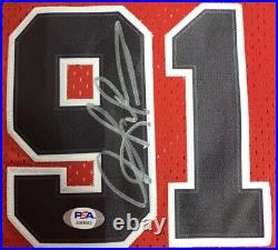 Dennis Rodman Autographed Bulls Jersey PSA/DNA Certified AI83682-AUTHENTIC