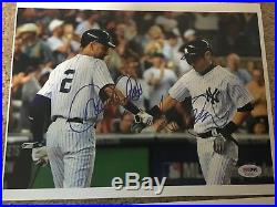 Derek Jeter Ichiro Suzuki Signed 8x10 Autograph Photo PSA DNA LOA Auto Yankees