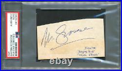 Director Martin Scorsese Slabbed Signed Index Card Autograph Psa / Dna Auto