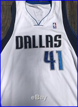 Dirk Nowitzki Dallas Mavericks Game Used Worn Pro Cut Autographed PSA/DNA Jersey