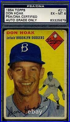 Don Hoak PSA DNA Signed 1954 Topps Autograph