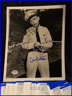 Don Knotts PSA DNA Coa Signed Barney Fife 8x10 Photo Mayberry Autograph