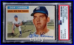 Don Larsen Signed Original 1956 Topps #332 Baseball Card Psa/dna Autograph Auto