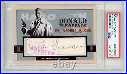 Donald Pleasence (Dr. Loomis) Signed Autographed Halloween Card PSA DNA