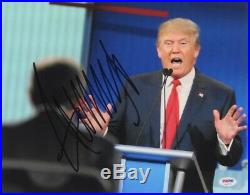 Donald Trump Autographed 11x14 PSA DNA Full LOA Huge Signature 45th US President