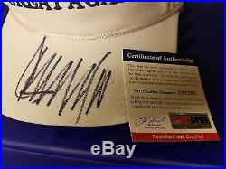 Donald Trump Psa/dna Signed Official Hat Made In USA Make America Great Again