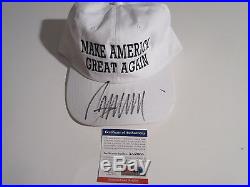 Donald Trump Signed Make America Great Again Hat Psa/dna Aa59634 Next President