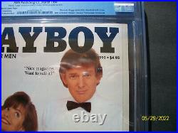 Donald Trump Signed Playboy March 1990 RAREST $4.95 Cover Price PSA/DNA LOA CGC