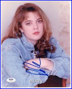 Drew Barrymore Young 8X10 Photo Hand Signed Autographed PSA/DNA
