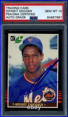 Dwight Gooden Gem Mint 10 PSA DNA Signed 1985 Donruss Leaf Rookie Autograph