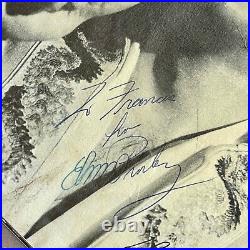 ELVIS PRESLEY PSA/DNA Exceptional B&W Autograph Concert Photo Signed