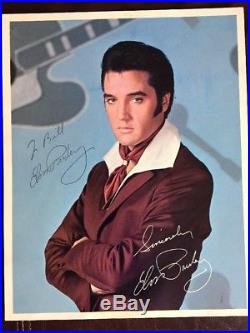 ELVIS PRESLEY Signed Autographed RCA Records Photo PSA/DNA Letter