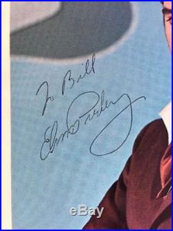 ELVIS PRESLEY Signed Autographed RCA Records Photo PSA/DNA Letter