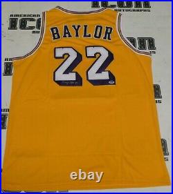 Elgin Baylor Signed Los Angeles Lakers Basketball Jersey PSA/DNA COA Autograph