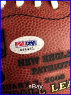 Eli Manning Autographed Super Bowl XLII Football PSA/DNA COA