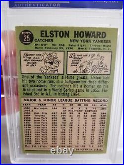 Elston Howard Auto Autograph Signed Card PSA/DNA 1967 Topps Baseball