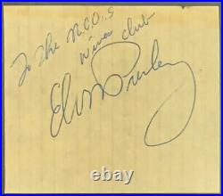 Elvis Presley Autographed Cut Vintage Rock Signed Slabbed Authenticated PSA/DNA