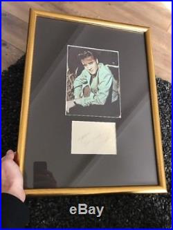 Elvis Presley SIGNED PSA/DNA COA PSA Autograph Framed