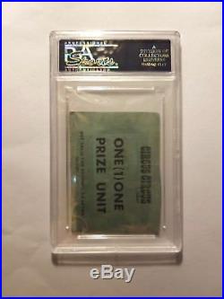 Elvis Presley Signed Autograph Circus Circus Ticket. Psa/dna Certified