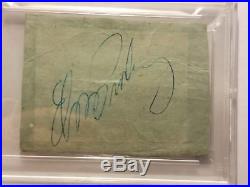 Elvis Presley Signed Autograph Circus Circus Ticket. Psa/dna Certified