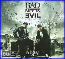 Eminem Signed Autographed Bad Meets Evil Poster Original Sketches PSA DNA