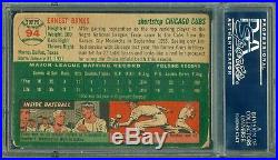 Ernie Banks 1954 Topps Rookie Autograph PSA/DNA Authentic Cubs Legend