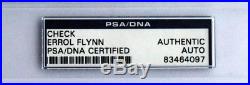 Errol Flynn Lili Damita Robin Hood Signed Cancelled Check PSA/DNA Authenticated