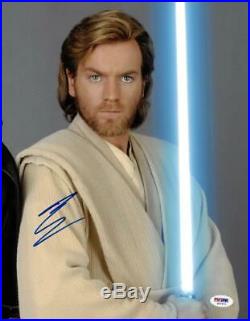 Ewan McGregor Signed Star Wars Authentic Autographed 11x14 Photo PSA/DNA #S37471