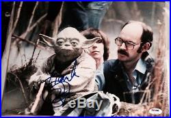 FRANK OZ SIGNED AUTOGRAPH STAR WARS CONTROLLING YODA 11x14 PHOTO PSA/DNA PROOF