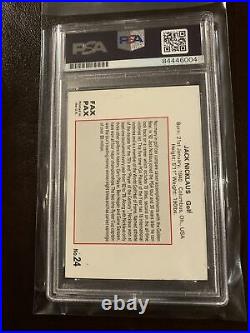 Fax Pax PSA DNA Slabbed Authentic Jack Nicklaus Autographed Golf Card