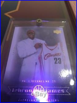 Framed Lebron James Autographed Cleveland Cavaliers Jersey. COA PSA/DNA