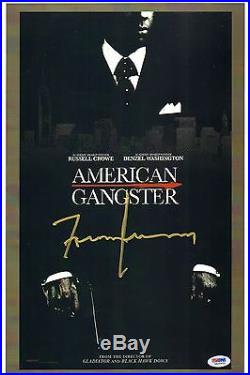 Frank Lucas Signed American Gangster Movie 11x17 Poster PSA/DNA COA Autograph