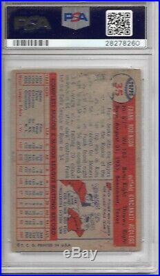 Frank Robinson 1956 Rookie Of The Year Signed 1957 Topps PSA DNA 10