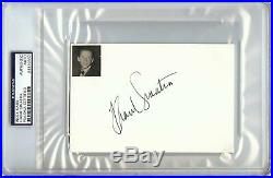 Frank Sinatra Signed Autographed 4X6 Index Card Vintage Signature PSA/DNA