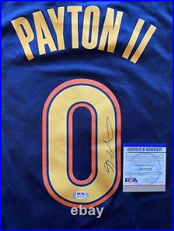 Gary Payton II Autographed/Signed Golden State Warriors Jersey Psa/Dna Certified
