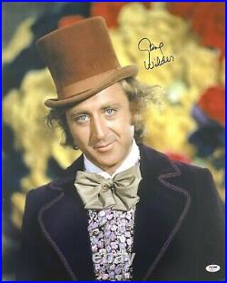 Gene Wilder Signed 16x20 Willy Wonka Photograph PSA DNA ITP COA Small Crease