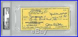 Gene Wilder Signed Authentic Autographed Check Slabbed PSA/DNA #83582904