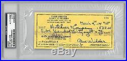 Gene Wilder Signed Authentic Autographed Check Slabbed PSA/DNA #83582906