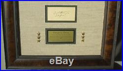 General George Patton WWII U. S Army Commander Autograph Display PSADNA Authentic