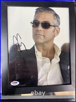 George Clooney Framed 8x10 Autograph PSA/DNA Certified