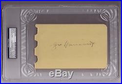 George Hainsworth Signed Autograph Album Page Psa Dna D. 1950 NHL Hof Canadiens