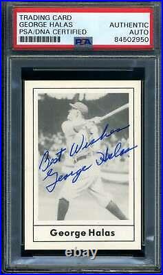 George Halas PSA DNA Signed 1978 Grand Slam Autograph New York Yankees