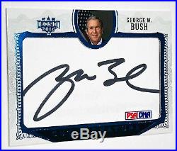 George W Bush AUTO 2016 Decision Cut Signatures BLUE FOIL # CS3 POTUS PSA/DNA