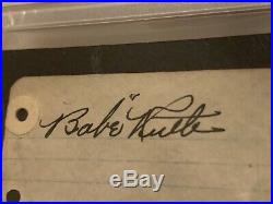 Graded 9 Mint SOLID Babe Ruth 1926 Cut Signed Autograph Cut St. Paul PSA DNA