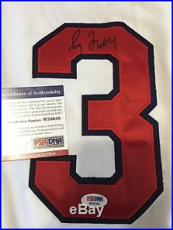 Greg Maddux Atlanta Braves Signed AUTOGRAPH Authentic JERSEY PSA DNA W35048
