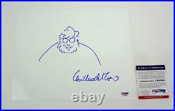 Guillermo Del Toro The Shape of Water Signed Autograph Self Sketch PSA/DNA COA