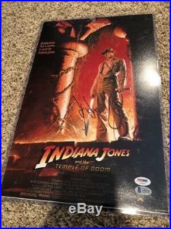 HARRISON FORD INDIANA JONES AUTOGRAPHED Signed 12x18 PSA/DNA Beckett BAS