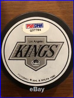 HOF Wayne Gretzky LA Kings Autographed Commemorative Puck PSA/DNA LOA