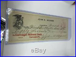 HONUS WAGNER Signature PSA/DNA Authenticated Autograph! Signed Check HoF